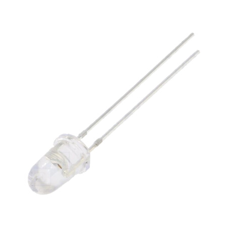 LED; portocalie; 5mm; 43000÷50000mcd; 8°; Parte frontală: convex