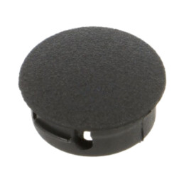 Capac de protecţie; H: 6,4mm; cu împingere,clichet; neagră; PGM-5