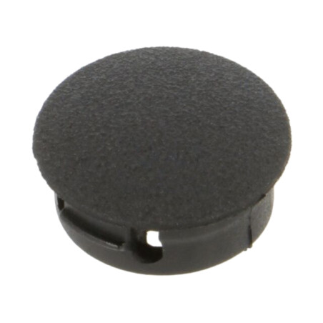 Capac de protecţie; H: 6,4mm; cu împingere,clichet; neagră; PGM-5