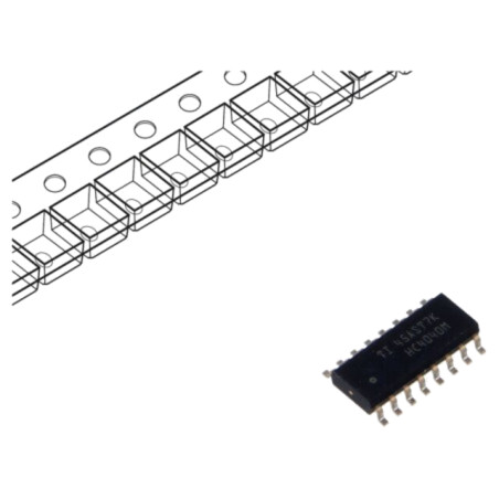 IC: digital; 12bit,contor binar,contor ascendent; SMD; SO16; HC