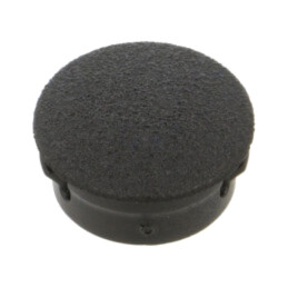 Capac de protecţie; H: 6,4mm; cu împingere,clichet; neagră; PGM-3