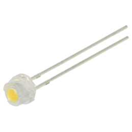 LED; alb cald; 4,8mm; 140°; Parte frontală: convex; 11,5÷12VDC