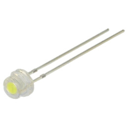 LED; albă; 4,8mm; 140°; Parte frontală: convex; 11,5÷12VDC; 420mW