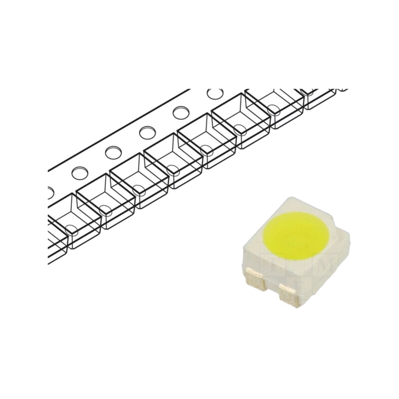 LED; alb rece; SMD; 3528,PLCC4; 32÷35lm; 8500-10000(typ)-18000K LED; alb rece; SMD; 3528,PLCC4; 32÷35lm; 8500-10000(typ)-18000K
