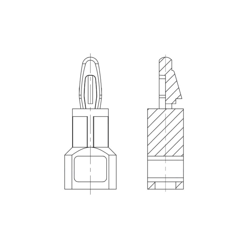 Ştift de montare; poliamidă 66; Lung: 22,2mm; Diam.orif.mont: 4mm Ştift de montare; poliamidă 66; Lung: 22,2mm; Diam.orif.mont: 4mm