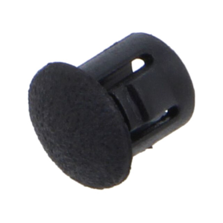 Capac de protecţie; H: 7,9mm; cu împingere,clichet; neagră; PGM-1
