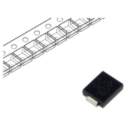 Diodă: TVS; 1,5kW; 8,33V; 116,3A; bidirecţională; SMC; rolă,bandă