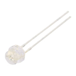 LED; roşie; 4,8mm; 150÷220mcd; 100°; Parte frontală: convex; 5VDC