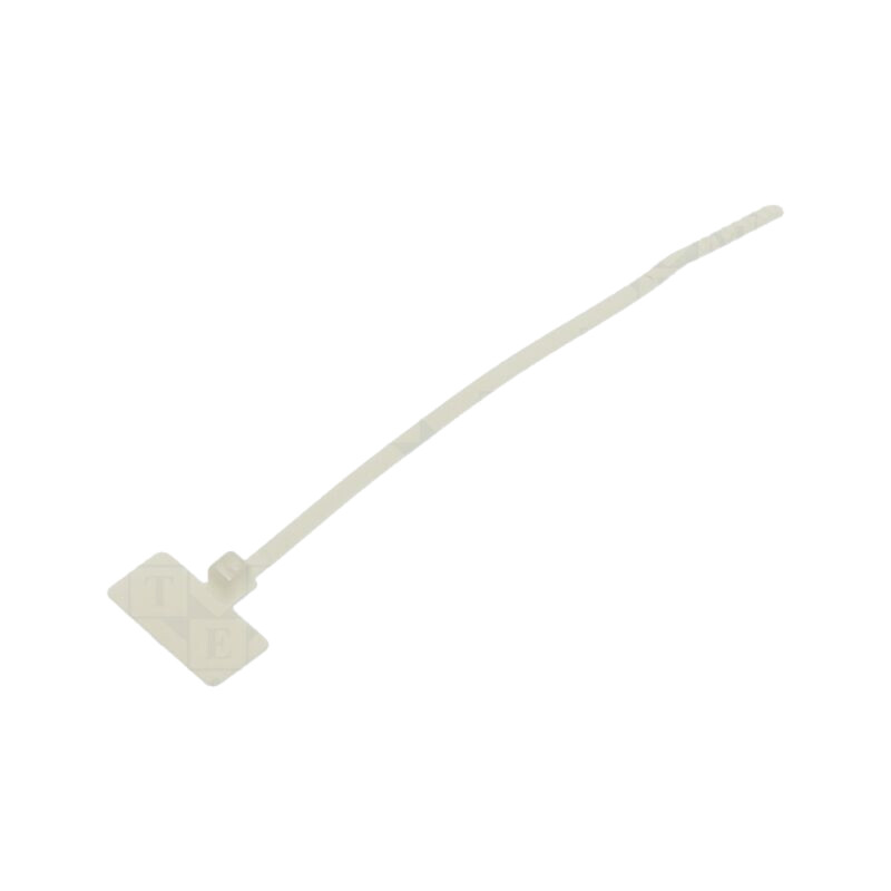 Colier de strângere; cu etichetă; L: 109mm; W: 2,5mm; naturală Colier de strângere; cu etichetă; L: 109mm; W: 2,5mm; naturală