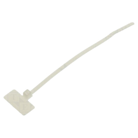 Colier de strângere; cu etichetă; L: 109mm; W: 2,5mm; naturală