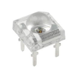 LED Super Flux; galbenă; 7,62x7,62mm; 10000÷12000mcd; 30°; 50mA