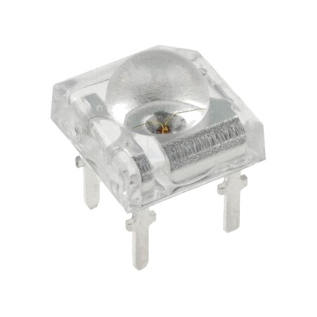 LED Super Flux; galbenă; 7,62x7,62mm; 10000÷12000mcd; 30°; 50mA