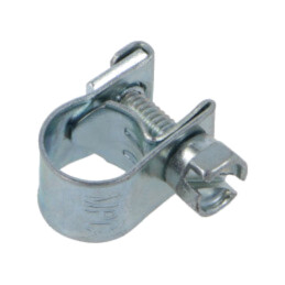 Colier cu şurub; W: 9mm; Crimpare: 7÷9mm; oţel zincat; Mini; W1