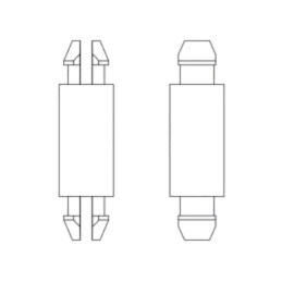 Distanţier PCB; poliamidă; Lung: 6,4mm; Gros.placă mont: 1,57mm