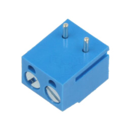 Conector: regletă de conexiuni pt.PCB; Terminal; drept; albastră