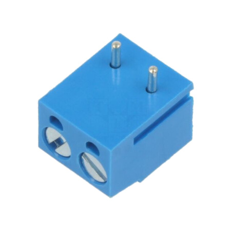 Conector: regletă de conexiuni pt.PCB; Terminal; drept; albastră