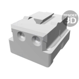 Conector: cablu-placă; mufă; mamă; PIN: 2; CT; pe cablu; 2mm; AMP