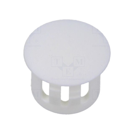 Capac de protecţie; H: 10,3mm; cu împingere,clichet; albă