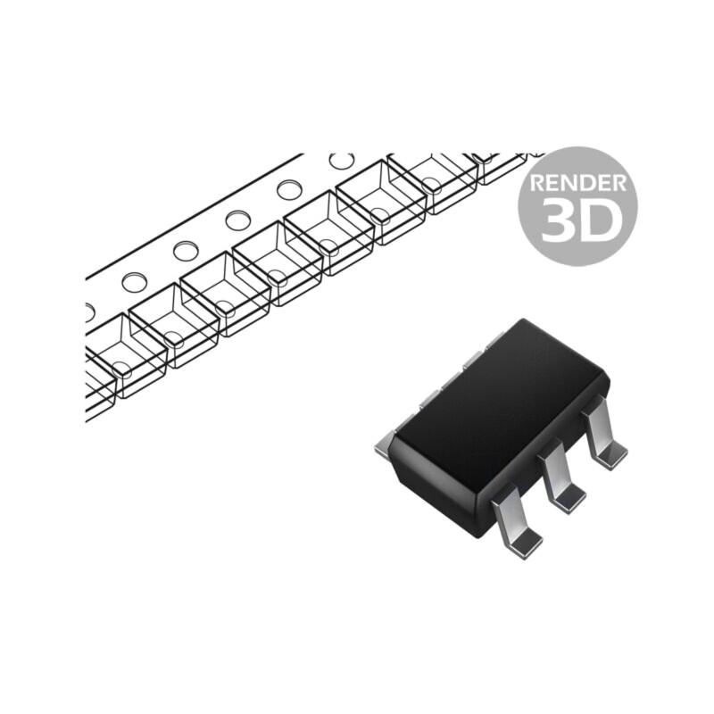 Diodă: TVS reţea; Ubr: 6,5V; 3A; unidirecţională; SOT23-6; Ch: 4 Diodă: TVS reţea; Ubr: 6,5V; 3A; unidirecţională; SOT23-6; Ch: 4