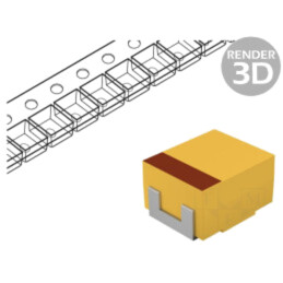 Condensator: cu tantal; 10uF; 10VDC; SMD; R; 0805; ±20%; -55÷125°C