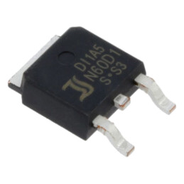 Tranzistor: N-MOSFET; unipolar; 600V; 0,97A; Idm: 6A; 25W