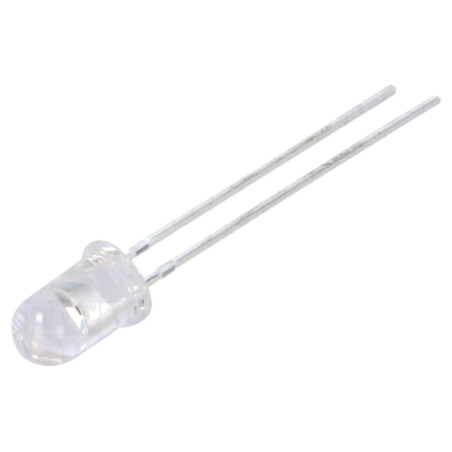 LED; roşie; 5mm; 5800÷7000mcd; 90°; Parte frontală: convex; 182mW