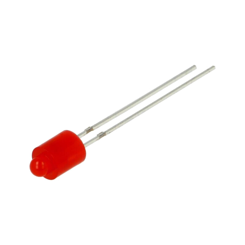 LED; roşie; 3mm; 45mcd; 60°; Parte frontală: plat; Nr.term: 2; 240mW LED; roşie; 3mm; 45mcd; 60°; Parte frontală: plat; Nr.term: 2; 240mW
