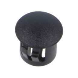 Capac de protecţie; H: 10mm; cu împingere,clichet; neagră