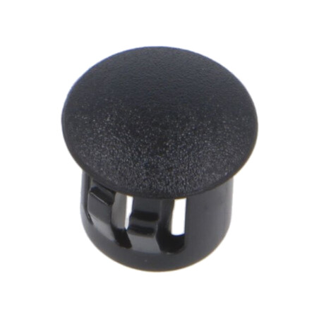 Capac de protecţie; H: 10mm; cu împingere,clichet; neagră
