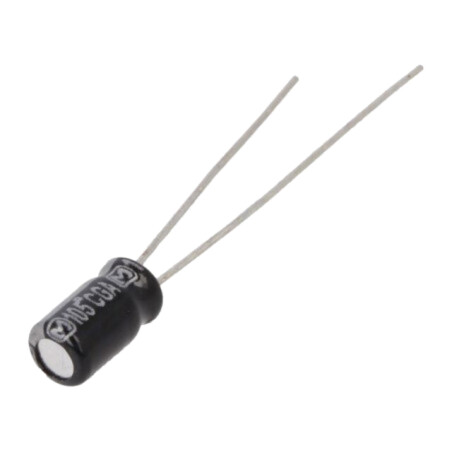 Condensator: electrolitic; THT; 6,8uF; 35VDC; Ø4x7mm; Raster: 1,5mm
