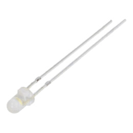 LED; alb cald; 3mm; 8400÷10000mcd; 30°; Parte frontală: convex