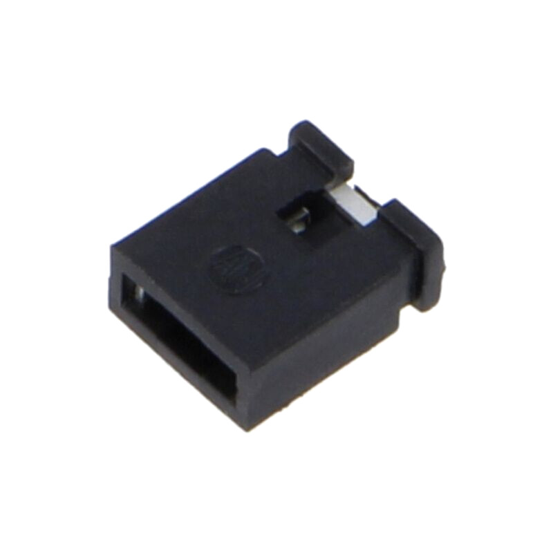 Conector: şiruri pini; jumper; mamă; 2,54mm; 1x2; neagră Conector: şiruri pini; jumper; mamă; 2,54mm; 1x2; neagră