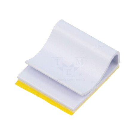 Baze pentru coliere de strângere autoadezive; PVC; gri
