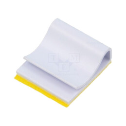 Baze pentru coliere de strângere autoadezive; PVC; gri