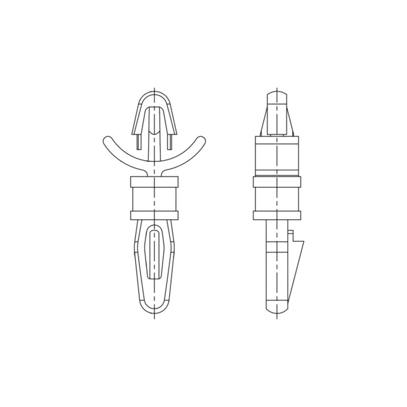 Distanţier PCB; poliamidă 66; Lung: 12,7mm; clichet/clichet Distanţier PCB; poliamidă 66; Lung: 12,7mm; clichet/clichet