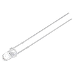 LED; roşu (rose); 3mm; 30°; Parte frontală: convex; 2,8÷3,6VDC