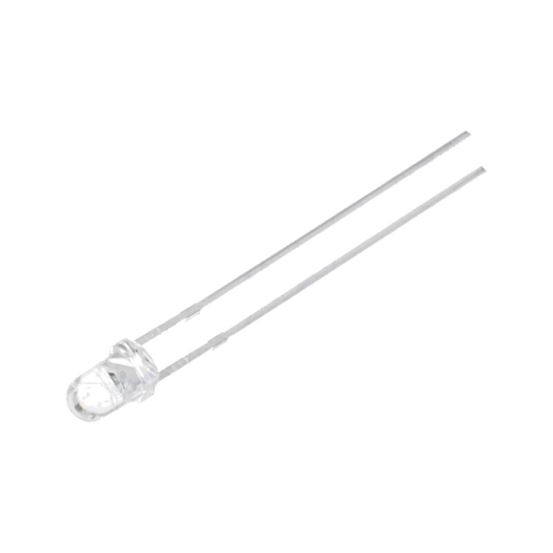 LED; roşu (rose); 3mm; 30°; Parte frontală: convex; 2,8÷3,6VDC