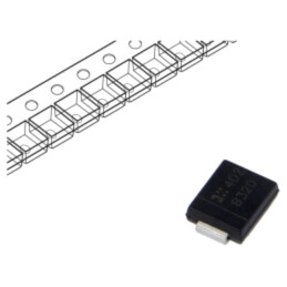 Diodă: redresoare Schottky; SMC; SMD; 20V; 3A; rolă,bandă
