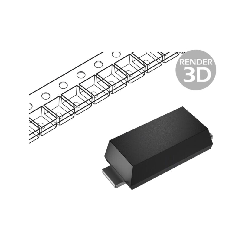 Diodă: redresoare Schottky; CFP5,SOD128; SMD; 60V; 2A; rolă,bandă