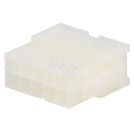 Conector: cablu-cablu; mufă; tată; PIN: 10; N42G; 600V; 4,2mm; 2x5