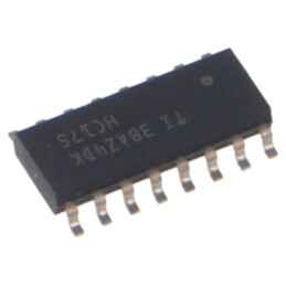 IC: digital; flip-flop D; Ch: 4; SMD; SO16; HC