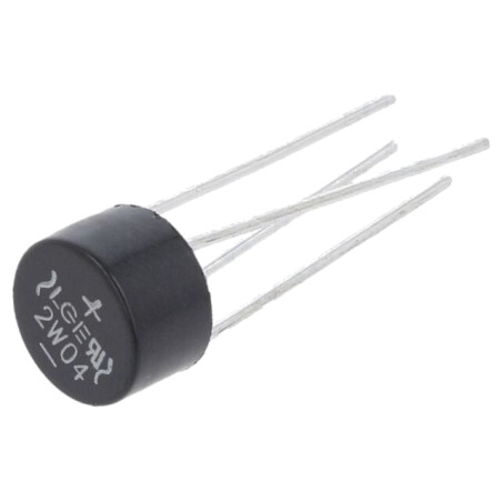 Punte redresoare: monofazat; Urmax: 400V; If: 2A; Ifsm: 50A; rotund