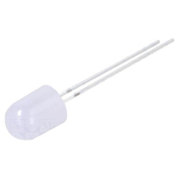 LED; alb cald; 8mm; 750÷1120mcd; 30°; Parte frontală: convex; 102mW