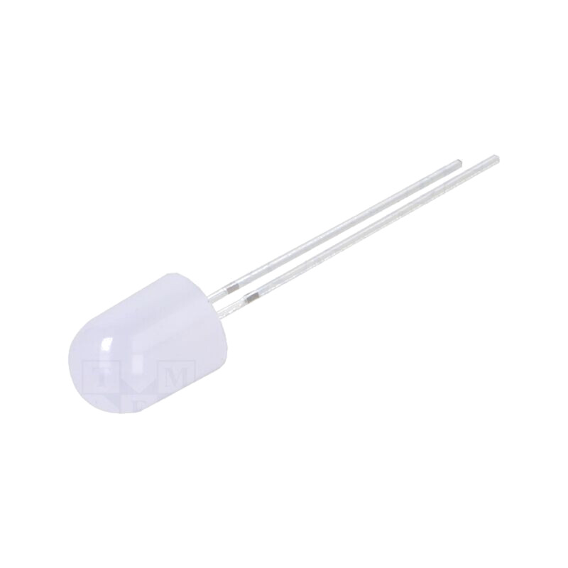 LED; alb cald; 8mm; 750÷1120mcd; 30°; Parte frontală: convex; 102mW LED; alb cald; 8mm; 750÷1120mcd; 30°; Parte frontală: convex; 102mW