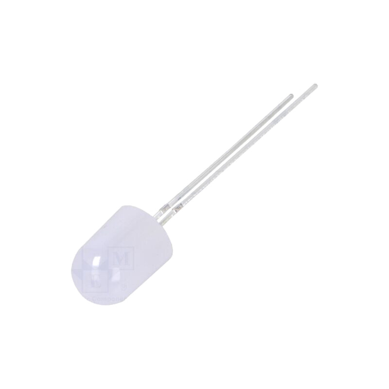 LED; alb rece; 8mm; 1120÷1560mcd; 30°; Parte frontală: convex LED; alb rece; 8mm; 1120÷1560mcd; 30°; Parte frontală: convex