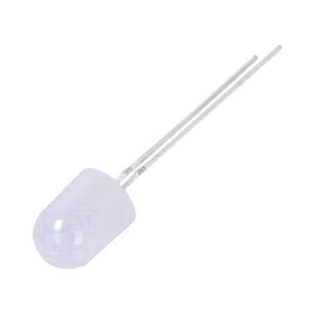 LED; alb rece; 8mm; 1120÷1560mcd; 30°; Parte frontală: convex