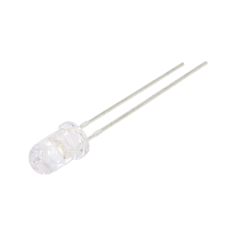 LED; alb rece; 5mm; 5800mcd; 30°; Parte frontală: convex; 3÷15VDC LED; alb rece; 5mm; 5800mcd; 30°; Parte frontală: convex; 3÷15VDC