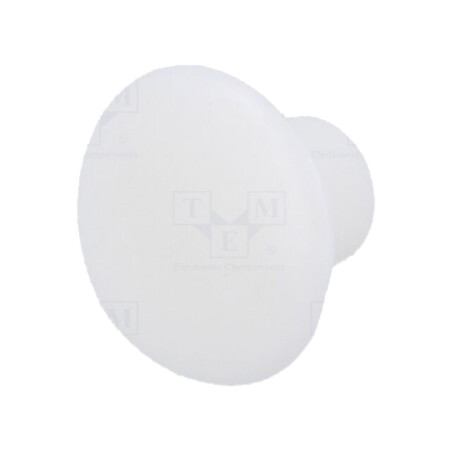 Capac de protecţie; H: 5,2mm; cu împingere; Diam.flanşă: 9mm; albă