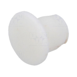 Capac de protecţie; H: 6,2mm; cu împingere; Diam.flanşă: 7mm; albă