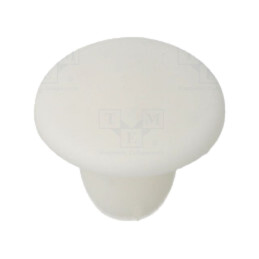 Capac de protecţie; H: 7mm; cu împingere; Diam.flanşă: 11mm; albă